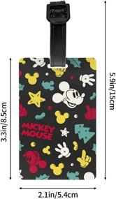 img 1 attached to Wcrsain Black Funny Luggage Tag For Kids Personalized Detachable Suitcase Labels Bag Tag