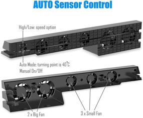 img 1 attached to 🔌 ElecGear Cooling Fan and USB Hub for PS4 Pro: Automatic Temperature Control & 5-Port USB 3.0 Adapter Splitter for CUH-7xxx