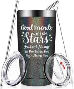 img 4 attached to The Ultimate Best Friend Gift: Funny, Insulated Wine Tumbler Cup for Birthday, Christmas, and Beyond - Perfect for Women, Men, Sisters, Coworkers, Roommates, and BFFs!