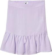 👗 cotton girls harper skirt - chambray girls' clothing - skirts & skorts logo