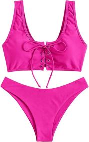 img 4 attached to Stylish & Comfortable Swimsuits for Women: SweatyRocks Bikini Beachwear