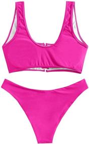 img 3 attached to Stylish & Comfortable Swimsuits for Women: SweatyRocks Bikini Beachwear