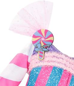 img 2 attached to 🍭 Candyland Rainbow Birthday Lollipop Headband