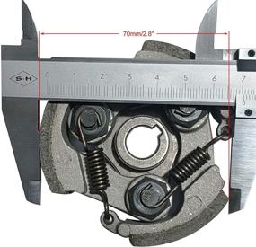 img 1 attached to Высококачественная сцепка WOOSTAR: Замена сцепления на 3 пружины для 2-тактного 🏍️ 47cc 49cc 50cc 53cc Coolster Mini Pocket Bike, Dirt Pit Bike, Crosser ATV.