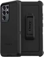 otterbox defender series screenless edition case for galaxy s21 ultra 5g - black: ultimate protection for your device logo