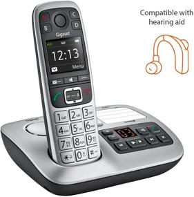 img 1 attached to 📞 Gigaset E560A: Cordless Phone for Seniors with SOS Key, Amplified Volume, and Answering Machine - German-Made Quality (Platinum, 1-Pack)