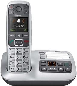 img 4 attached to 📞 Gigaset E560A: Cordless Phone for Seniors with SOS Key, Amplified Volume, and Answering Machine - German-Made Quality (Platinum, 1-Pack)