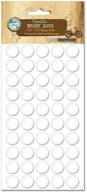 bottle cap co. vintage epoxy dot clear stickers - round, 100/pkg, .5'' diameter logo