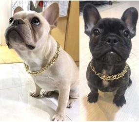 img 2 attached to 🐶 Stylish Dog Necklace Collar: Trendy Gold Chain Collar for Fashion-Forward Pitbulls, Puppies, Cats, and Dogs