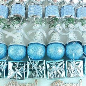 img 3 attached to 🎄 Engmoo Shatterproof Christmas Ball Ornaments - Set of 32 PCS for Holiday Tree Decorations and Christmas Party