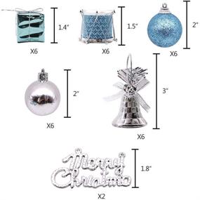 img 2 attached to 🎄 Engmoo Shatterproof Christmas Ball Ornaments - Set of 32 PCS for Holiday Tree Decorations and Christmas Party