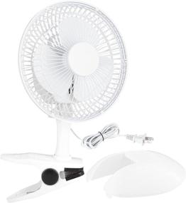 img 4 attached to 🌬️ Ram-Pro Personal Clip on Fan: Portable Mini Desk Fan with Two Quiet Speeds - Ideal for Home, Baby Strollers, and Office Table Tops