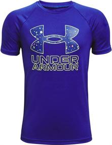 img 2 attached to 👕 Under Armour Boys' Tech Hybrid Printed Fill Tee with Short Sleeves