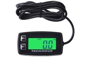 img 1 attached to 🔥 Contempo Views HM035R Backlit Gasoline Inductive Tachometer: Paramotors, Microlights, Engines, Pumps, Generators, Boats, Motorcycles, Scooters, Cleaners