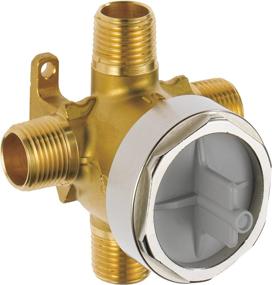 img 4 attached to 🚿 Delta Faucet R11000 3-Setting and 6-Setting Custom Shower Diverter Valve Kit, Rough-In Kit for Delta Shower Trim Kits, with Brass Construction