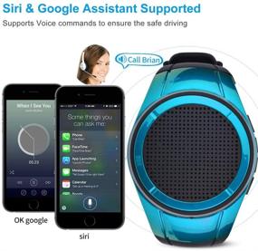 img 3 attached to 🔵 Водонепроницаемый портативный Bluetooth-динамик Frewico X10 IP45 с функцией TWS - синий