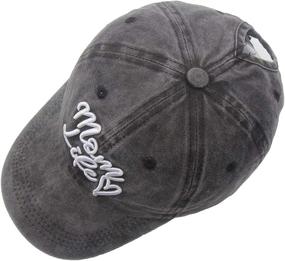 img 1 attached to Mom Life Heart Baseball Cap: Splash Brothers Customized Vintage Denim Hat for Women