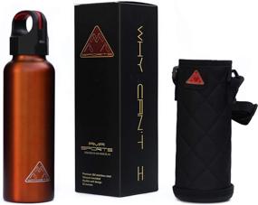 img 4 attached to 🚰 ama-sports 22oz Water Bottle: Double Vacuum Insulated Premium Stainless Steel - BPA Free, Leakproof, Polished Interior, with Custom Insulated Carrying Case