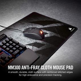 img 3 attached to Коврик для мыши Corsair MM300 для геймеров - высокая производительность и антифрикционное покрытие из ткани - разработан для улучшенного контроля и игровых датчиков - расширенный размер и многоцветный - CH-9000108-WW.