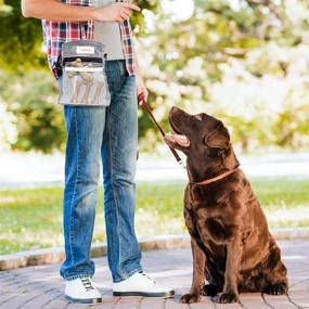 img 2 attached to 🐶 WOOFYLUVY Dog Treat Pouch - Waterproof Training Bag with Poop Bag Dispenser - Conveniently Carry Treats, Kibble and Toys