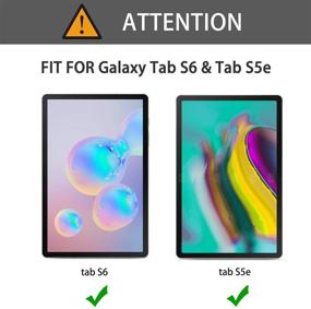 img 3 attached to ✨ 3-Pack Закаленное стекло Пленка для экрана TiKeDa для Samsung Galaxy Tab S6 T860/Tab S5e 10,5 дюйма (релиз 2019 года) - совместимо с S-Pen, устойчиво к царапинам