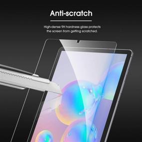 img 1 attached to ✨ 3-Pack Закаленное стекло Пленка для экрана TiKeDa для Samsung Galaxy Tab S6 T860/Tab S5e 10,5 дюйма (релиз 2019 года) - совместимо с S-Pen, устойчиво к царапинам