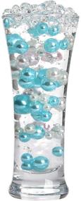 img 2 attached to 📿 Z-synka Assorted Plastic Bead Pearls: 200-Piece Sale with Floating NO Hole Pearls + 6-Pack Water Gels for Wedding, Birthday Party, Home Decoration, Ivory
