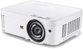 img 1 attached to 📽️ Optimize Home and Office Viewing with ViewSonic PS600W: 3700 Lumens WXGA HDMI Networkable Short Throw Projector