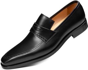 img 4 attached to 👞 Premium Handmade Leather Loafers for Men: Hallows Unbind Shoes, Best Loafers & Slip-Ons