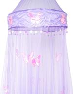 octorose purple butterfly bed canopy mosquito net for crib twin full queen king - enhance your bedroom with elegance and protection logo