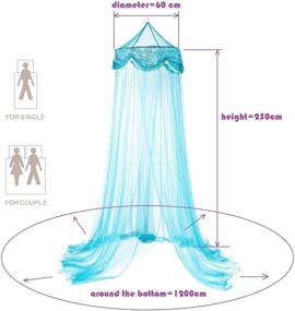 img 1 attached to OctoRose Purple Butterfly Bed Canopy Mosquito Net for Crib Twin Full Queen King - Enhance Your Bedroom with Elegance and Protection