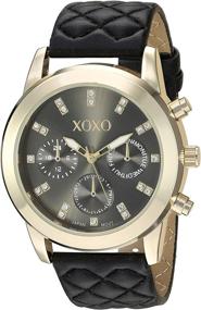 img 3 attached to XOXO Womens Stainless Analog Quartz Leather Synthetic