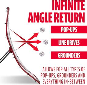 img 1 attached to ⚾️ Improve Your Baseball Skills with the Franklin Sports Pitch Back Baseball Rebounder - Ultimate Pitch Return Trainer and Rebound Net - Master Grounders and Pop Flies from All Angles!