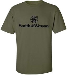 img 4 attached to 👕 Men's Clothing: Smith & Wesson Authentic Logo Tee - T-Shirts & Tanks