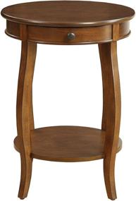 img 3 attached to ACME Alysa End Table - 82814 - Walnut: Stylish and Functional Furniture for Your Home