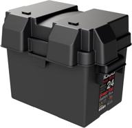 noco hm300bks group 24 snap-top battery box: ideal marine, rv, camper, and trailer battery protector logo