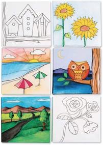 img 1 attached to 🎨 Enhance Your Artistic Skills with Designer Canvas Board Set II (Pack of 12)