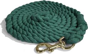 img 4 attached to 🐴 Premium 10-Foot Heavy Duty Cotton Lead Rope with Brass Snap - Intrepid International