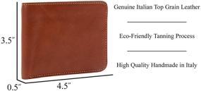 img 3 attached to 👔 Classic Perotti Italian Leather Bi Fold Wallet: Elevate Your Style with Exquisite Men's Accessories