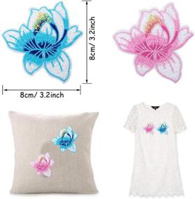 img 2 attached to Woohome Butterfly Embroidered Applique Clothing