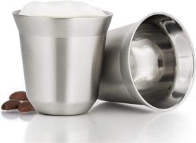 img 4 attached to 💎 Exquisite Evaryl Stainless Steel Espresso Cups: Perfect Blend of Style and Function