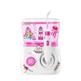 img 3 attached to 🌈 Pink Children's Countertop Water Flosser: Effective Dental Care for Kids