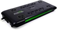 💡 plugable surge protector power strip with usb and 12 ac outlets: ultimate charging and extension solution with 25-foot cord logo