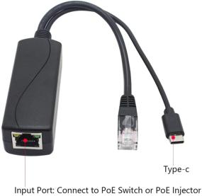 img 3 attached to 💡 ANVISION 2-Pack 5V Gigabit PoE Splitter: USB-C, 48V to 5V 2.4A Adapter, Compliant with IEEE 802.3af