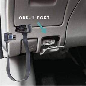 img 2 attached to 🚗 MasTrack OBD 2 Flat Ribbon Extension Cable: Reliable Scan Tool, Diagnostic Reader, & GPS Tracker Extender