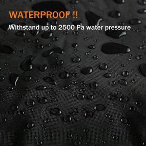 img 2 attached to Чехол для UTV: Прочная водонепроницаемая защита для Polaris Ranger RZR, Yamaha, Kawasaki, Mahindra, Can-Am Defender и других - Всепогодный, черный Оксфордский холст, аксессуары для 4-6 местного UTV