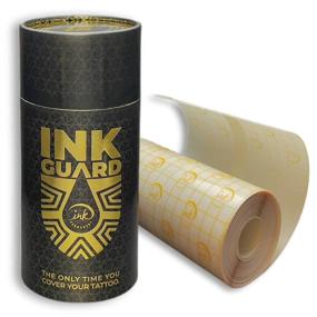 img 4 attached to 🩹 Ink Guard Tattoo Aftercare Bandage 6-inch x 32ft (11 yards) Roll - Waterproof, Transparent, Multi-Layer PET Backing on PU Film | Safe, Easy-to-Use, Highly Protective
