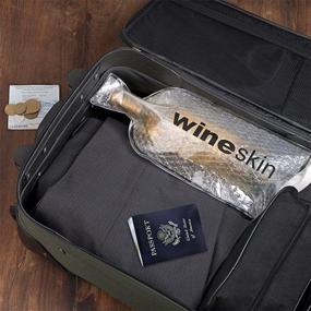 img 1 attached to 🍷 Protective WineSkin Bag 2-Pack: Safeguard Your Wine Bottles with Wine Skin