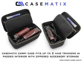 img 3 attached to 💇 Casematix Hair Clipper Barber Travel Case - Organizer for Clippers, Hair Buzzers, Trimmers, T Finisher Liner - Ideal for Stylists and Hair Cutting Supplies