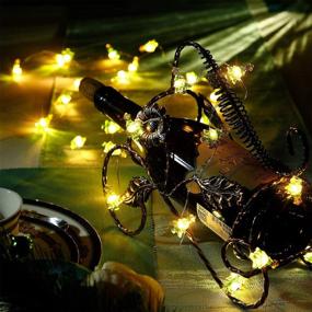 img 2 attached to 🎄 10ft 30 Christmas Tree LED String Lights - Battery Powered with 8 Flicker Modes, Remote, and Timer - Perfect for Festive Decorations, Christmas, and Special Occasions